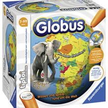 Interaktiver Globus mit vier spannenden Spielen für Kinder ab 7 Jahren, kann mit tiptoi Stiften genutzt werden (nicht im Lieferumfang enthalten)