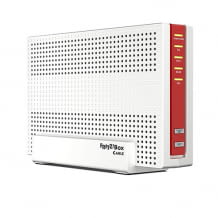 Doppio router WLAN AC+N con modem via cavo DOCSIS 3.1 integrato, sistema telefonico VoIP e 4 connessioni LAN Gigabit.