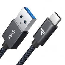 USB C Ladekabel für schnelles Synchronisieren und Aufladen. Breite Kompatibilität und beidseitig nutzbarer Stecker.