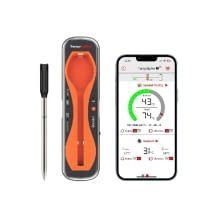 Grillthermometer mit App-Steuerung, einer Sonde und Temperaturmessung für Fleisch und Garraum