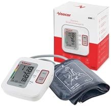 Blutdruckmessgerät für den Oberarm mit 20 bis 40 Zentimeter großer Manschette, WHO-Ampel, übersichtlichem Display und einem 90 Messvorgängen umfassenden Speicher.