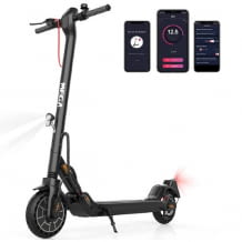 E-scooter pieghevole e portatile con certificazione ABE, autonomia di 65 km, pendenza del 25%, pneumatici in gomma piena, motore da 450 W.