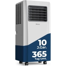 Mobile Klimaanlage 9000 BTU, mit Abluftschlauch, 10 Jahre Garantie, bis 33m²