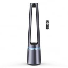 Purificatore d'aria 2 in 1 e ventilatore senza rotore. Con soli 32dB, filtraggio fino al 99,95% e 12 livelli di velocità.
