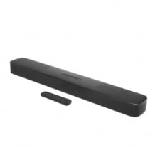 Wireless Soundbar mit Dolby Atmos, Dolby Vision, Sprachassistent, WLAN, Bluetooth, HDMI eARC, und 5 Lautsprechern ohne Subwoofer.