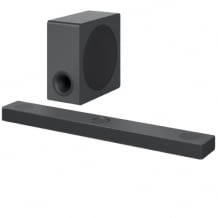 3.1.3-Soundbar mit separatem Subwoofer, auf 5.3.1 erweiterbar, WLAN, Bluetooth, und 3 Upfiring-Lautsprecher für 3D Sound.