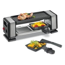 Raclette für 2 Personen mit antihaftbeschichteter Grillplatte, erweiterbar mit bis zu 3 Zusatz-Geräten
