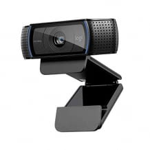 Beliebte Full-HD 1080p Webcam mit 78° Sichtfeld, Autofokus und Belichtungskorrektur.