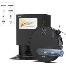 Saugroboter mit 28.000Pa Saugkraft und HydroForce-Wischen, MaxiReach-Technologie, CovertSense-Navigation, 90mm Flaches Geh&auml;use