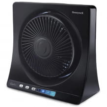 Tragbarer, leichter Turbo-Ventilator, 2,2 kg und 51 Dezibel Betriebslautstärke, mit 90 Grad Oszillation und 4 Schaltstufen.