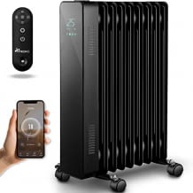 Ölradiator mit 2000W Heizleistung. Angenehm leise, mit 2 Leistungsstufen, Überhitzungsschutz, Timer-Funktion & App-Steuerung.