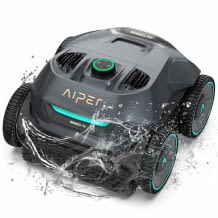 Robot per piscine con sistema a quattro motori, tecnologia di navigazione WavePath, 3 modalità di pulizia, per pavimento e pareti fino a 300 metri quadrati.