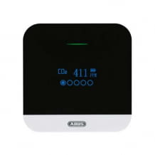 Stylisches Messgerät für Luftqualität, Luftfeuchtigkeit und Raumtemperatur. Inkl. Alarm und CO2-Ampel.