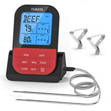 Funk Grillthermometer mit 2 Temperatursonden: ermöglicht das Grillen nebenbei