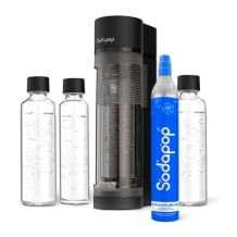 Praktisches Wassersprudler Starterset mit CO₂-Zylinder und drei Glasflaschen