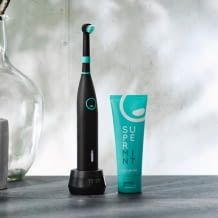 Elektrische Zahnbürste mit Andruckkontrolle, Timer & langer Akkulaufzeit, inkl. gratis e-Book zum Thema Zähne putzen