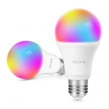 Smarte, dimmbare Glühbirnen mit Farbwechsel; kompatibel mit Google Assistant, Amazon Alexa und IFTTT