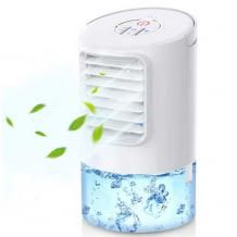 Luftkühler mit integriertem Ventilator, Befeuchter und Nachtlicht. Inkl. großer Wasserkapazität und Timer-Funktion.