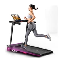 Klappbares Laufband mit bis zu 120 kg Belastbarkeit, Tablethalterung, 11,5% Steigung und App-Unterst&uuml;tzung