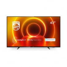 TV Philips Ambilight da 43 pollici per ambienti piccoli con Dolby Vision, Dolby Atmos e Alexa integrato.