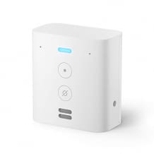 Smarter Plug-in-Lautsprecher mit Alexa und integriertem USB-Anschluss.