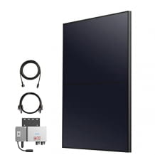Stazione elettrica da balcone con pannello solare da 440W con modulo IBC di tipo N, inverter con WLAN e cavo di ricarica Schuko da 5m.