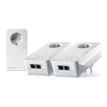 WLAN Powerline Adapter mit bis zu 2.400 Mbit/s, Mesh WLAN Steckdose, 4X Gigabit LAN und Access Point.