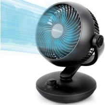 Leiser Standventilator mit 80° Oszillation, 3 Geschwindigkeitsstufen, Drehknopf