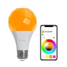 Farbwechselnde LED-Glühbirne, die keinen Hub benötigt. Mit über 16 Millionen Farben in ihren lebendigsten Tönen.