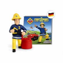 Liebevoll gestaltete Hörspielfigur mit einer Geschichte über Feuerwehmann Sam.