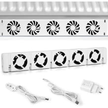 Fulasofia Heizkörper Ventilator mit 5 Verbesserten Lüfter, Smartes Heizgebläse für Heizungen und Unterheizungen