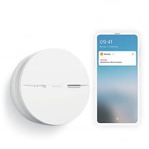 Messaggio di avviso in tempo reale sullo smartphone ogni volta che scatta l'allarme Con una batteria di 10 anni che dura tutta la vita del prodotto.