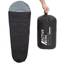 Schlafsack für einen Temperaturbereich von 10-18°C. Optimal für warme Sommernächte, Camping oder Übernachtungspartys. Pflegeleicht, kompakt und waschbar.