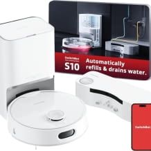 Saug- & Wischroboter mit 6.500Pa Saugwirkung, zwei Stationen zum Absaugen und Wasser be-/entfüllen plus Festwasseranschluss