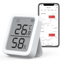 Smarter Sensor für Luftfeuchtigkeit und Temperatur, App steuerbar, funkt via Bluetooth