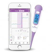 Zur Zykluskontrolle und Eisprung-Tracking mit App. Digitales Thermometer mit sehr hoher Messgenauigkeit.