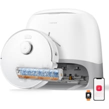 Saugroboter mit Wischfunktion, SpiraFlow-Wischwalze mit Selbstreinigung, 20.000 Pa Saugkraft, Dual Anti-Tangle System