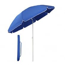 Sonnenschirm mit einer Größe von 160cm. Abknickbar, platzsparend und einfach auf- und abzubauen. UV 20+. Gut für den Balkon.