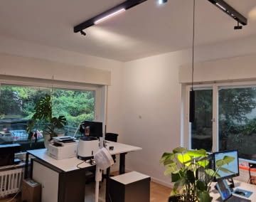 Wir haben das Novarail Lichtsystem in einem unserer Büros installiert