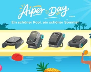 Beim Aiper Day gibt es die besten Rabatte auf die Poolroboter mit hoher Nutzerfreundlichkeit