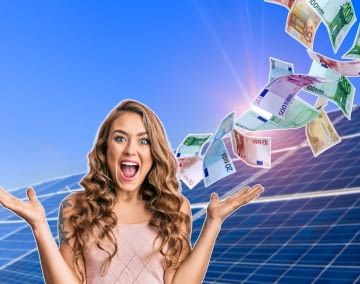 Mit einer 2000 Watt Anlage sinken die Stromkosten drastisch