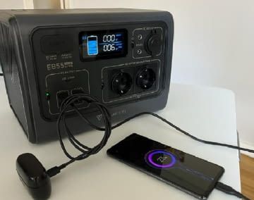 Die BLUETTI EB55 Powerstation bietet eine Vielzahl an Anschlüssen
