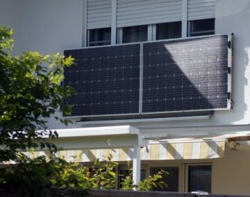 Ein Balkonkraftwerk kann auch bei Teilverschattung noch Strom produzieren