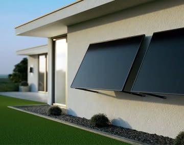 Full Black Balkonkraftwerke sind deutlich weniger auffällig als normale