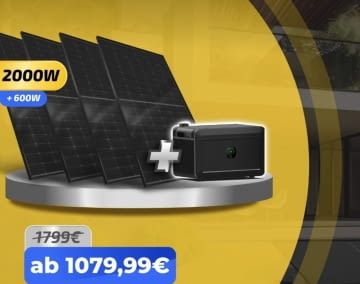 Das onPower Balkonkraftwerk Set sit bei solakon aktuell deutlich reduziert