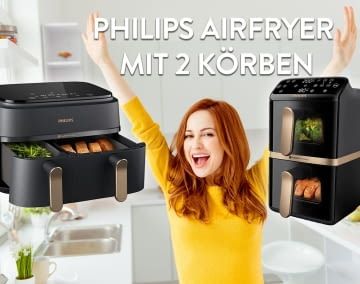 Wir stellen die Philips Airfryer Deals mit zwei Körben vor!