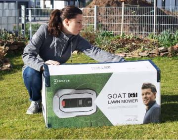Wir haben den drahtlosen Mähroboter GOAT G1 in einem unserer Test-Gärten ausprobiert