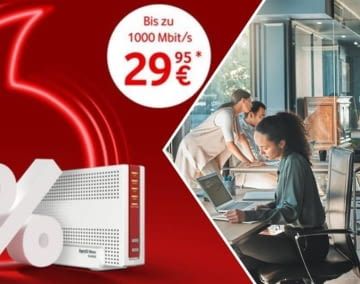 Sparen bei Vodafone: Vier Business Tarife sind für 24 Monate um 50 Prozent reduziert!