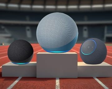 Diese drei Echo Modelle haben nur die runde Form gemeinsam