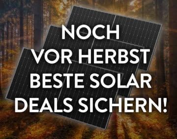 Die letzten Sonnenstrahlen gerade so rechtzeitig und zum besten Preis einfangen mit unserem Deal!